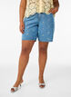 Skjortebluse i blonde med perleknapper, Gul, Model image number 3