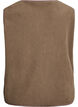 Teddy vest med knapper og lommer, Brun, Packshot image number 1