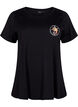 Bomulds t-shirt med fronttryk, Black W. Chest print, Packshot image number 0