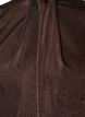 Bluse med satinlook og ballonform, Brun, Packshot image number 2
