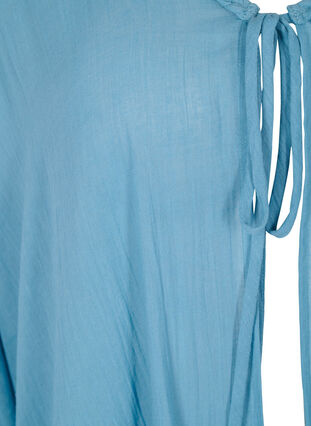 Strand kimono med frynser, Light Blue, Packshot image number 2