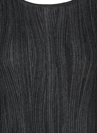 Langærmet strikkjole, Dark Grey Melange, Packshot image number 2