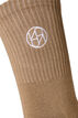 3-pak sportsstr&oslash;mper med logo, Brun, Packshot image number 2