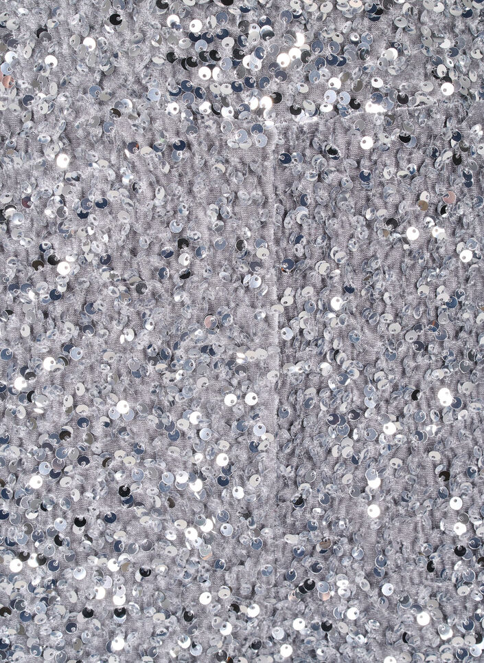 Løse pailletbukser med høj talje, Silver, Packshot image number 2