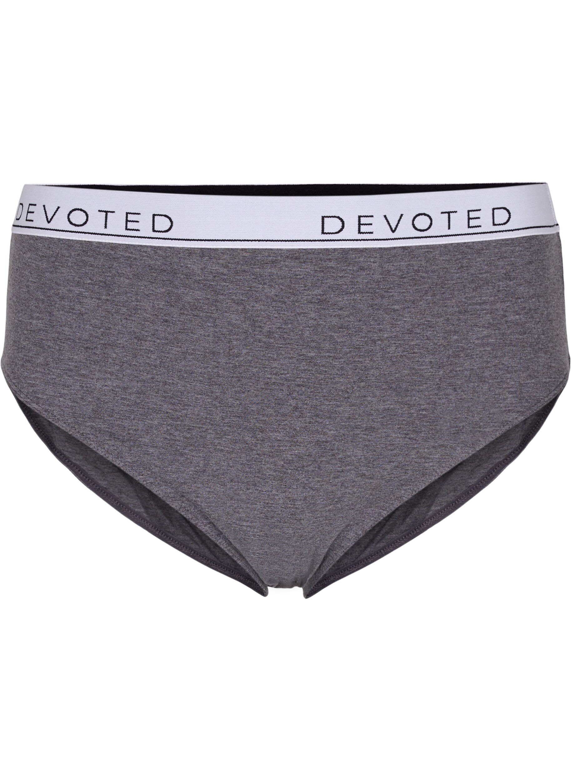 Zizzi Meleret trusse med regul&aelig;r talje, Gr&aring;, Packshot image number 0