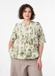 Bluse med print og 1/2 &aelig;rmer, Gr&oslash;n, Model image number 0