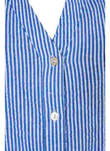 Stribet bomuldsskjorte med 3/4 ærmer, Surf the web Stripe, Packshot image number 2