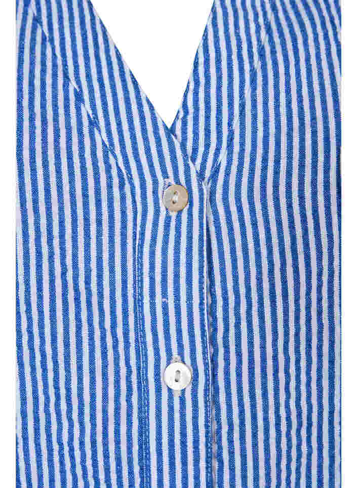 Stribet bomuldsskjorte med 3/4 ærmer, Surf the web Stripe, Packshot image number 2