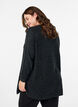 Lang strikbluse med kugleknapper, Gr&aring;, Model image number 2