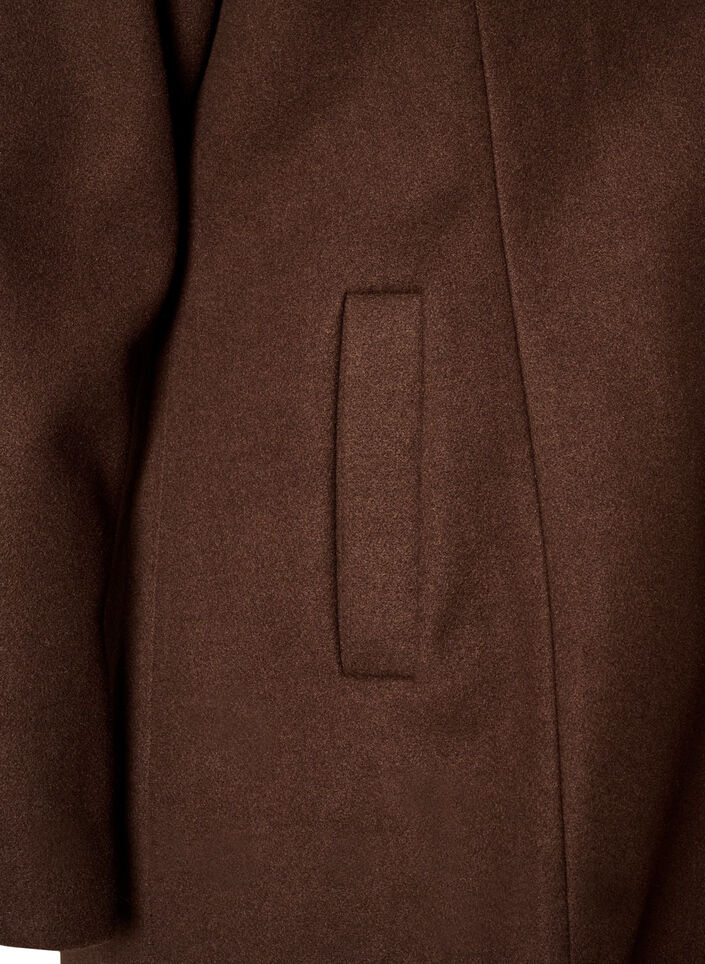 Frakke med aftagelig vatteret indsats, Brun, Packshot image number 3