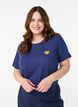 T-shirt med motiv, Bl&aring;, Model image number 0