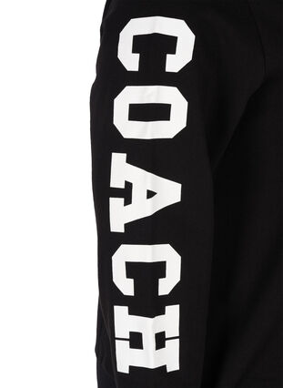 Sweatshirt med hætte, Black w. white star, Packshot image number 2