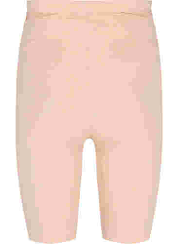 Tætsiddende graviditetsshorts i bomuld, Frappé, Packshot image number 1