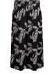 Maxinederdel i viskose med smock, Sort, Packshot image number 1