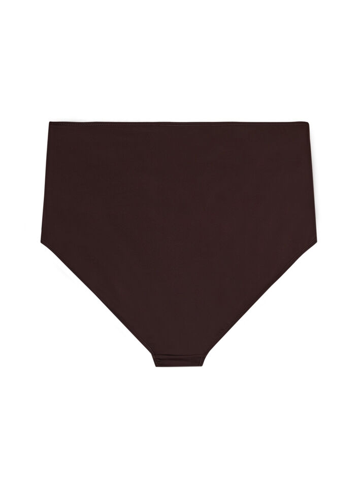 Bikini underdel med h&oslash;j talje, Brun, Packshot image number 1