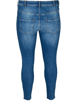 Cropped Amy jeans, Dark blue denim, Packshot image number 1