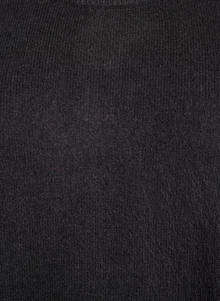 Kort strikkjole uden &aelig;rmer, Sort, Packshot image number 2