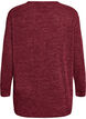 Lang&aelig;rmet bluse med struktur, M&oslash;rk Bordeaux, Packshot image number 1