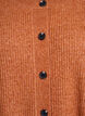 Ribstrikket cardigan med knapper, Orange, Packshot image number 2