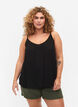 Strop top i viskose, Sort, Model image number 0