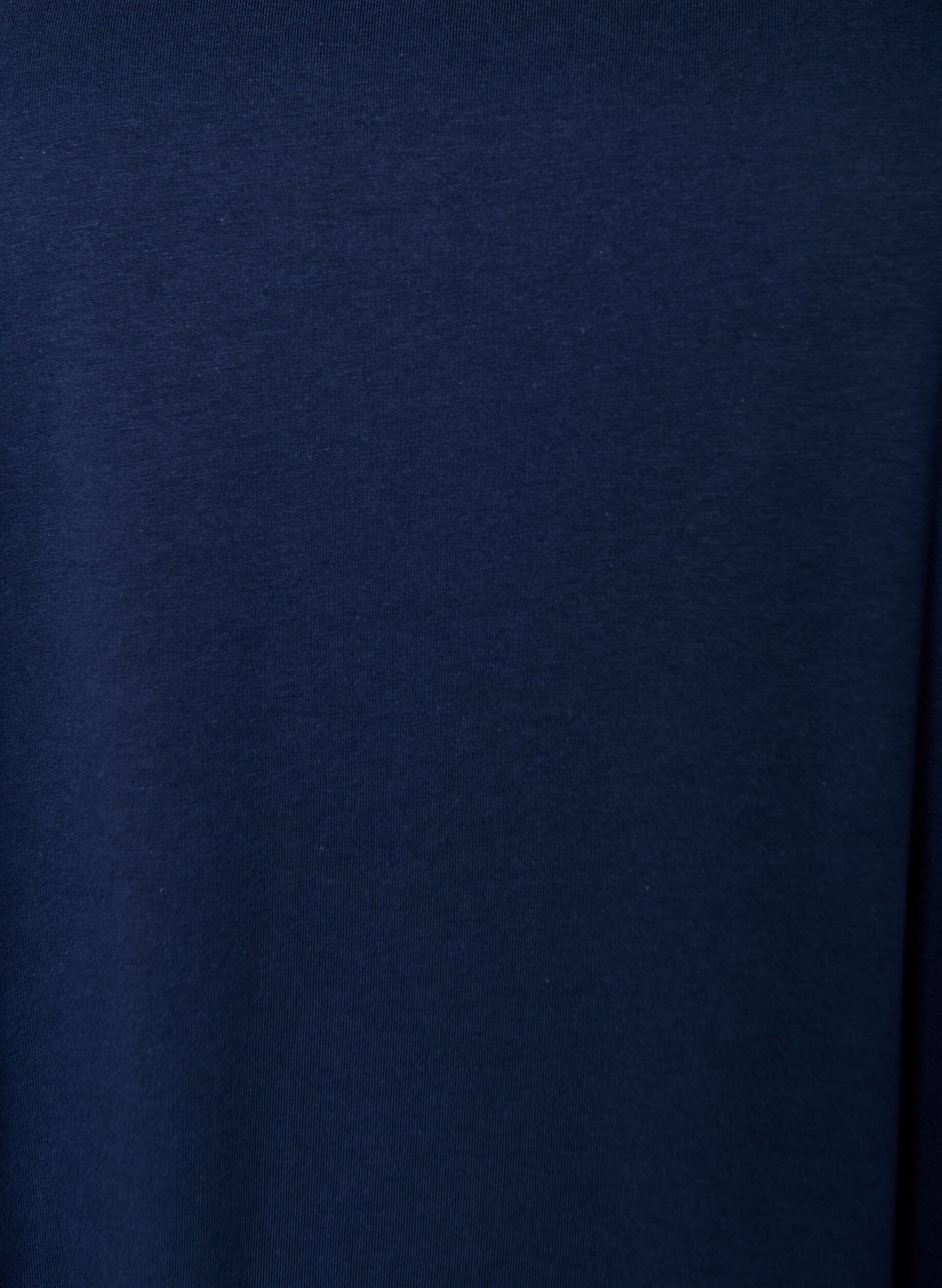 Zizzi &AElig;rmel&oslash;s kjole med A-facon, Bl&aring;, Packshot image number 2