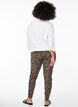 Viskose leggings med zebra print, Brun, Model image number 2