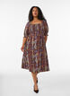 Sommerkjole i viskose med paisleyprint, Lilla, Model image number 0