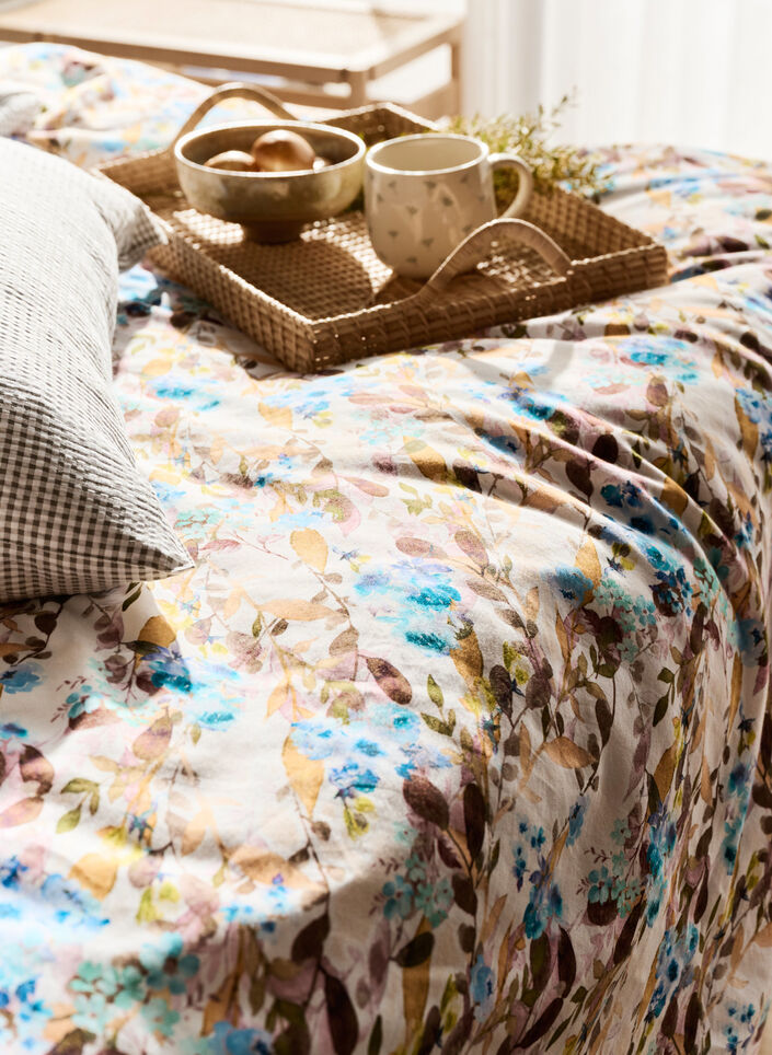 Mønstret sengesæt i bomuld, Multi color AOP, Image image number 0