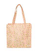Shoppingbag med lynl&aring;s, Gul, Packshot image number 1