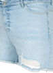 Denimshorts med sliddetaljer, Light Blue Denim, Packshot image number 2