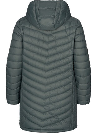 Quiltet letvægts jakke med aftagelig hætte og lommer, Urban Chic, Packshot image number 1