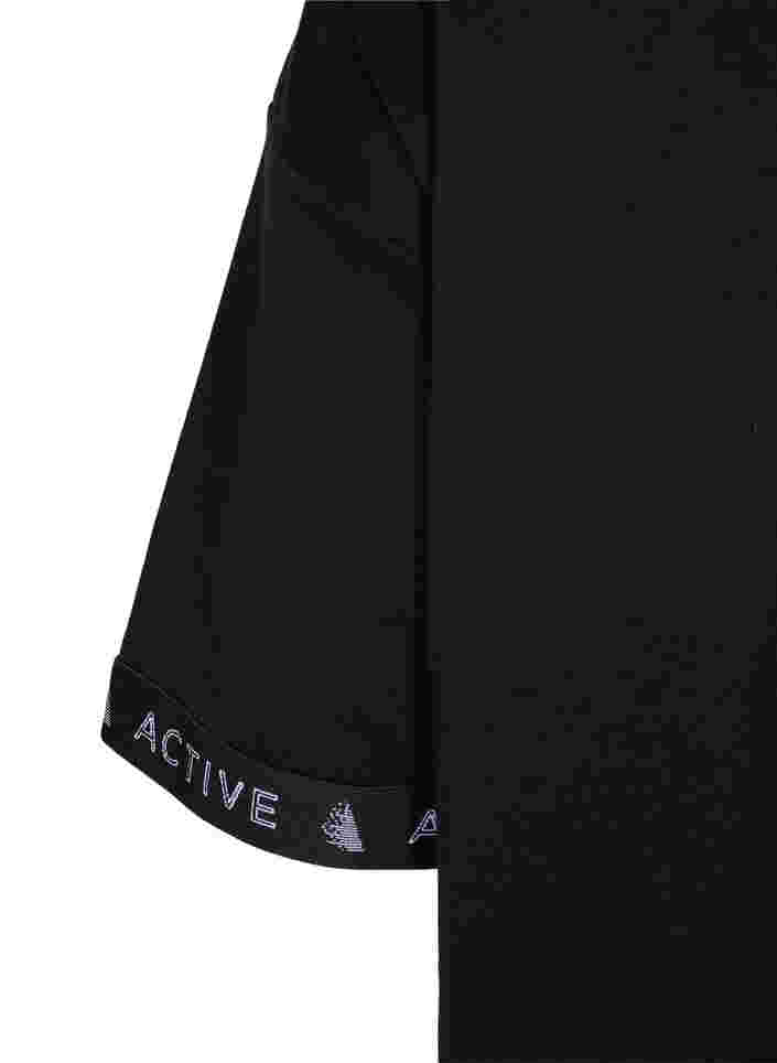 Lang sweatshirt med 1/2 ærmer, Black, Packshot image number 3