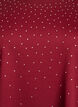 T-shirt med rhinsten og rund hals, M&oslash;rk Bordeaux, Packshot image number 2
