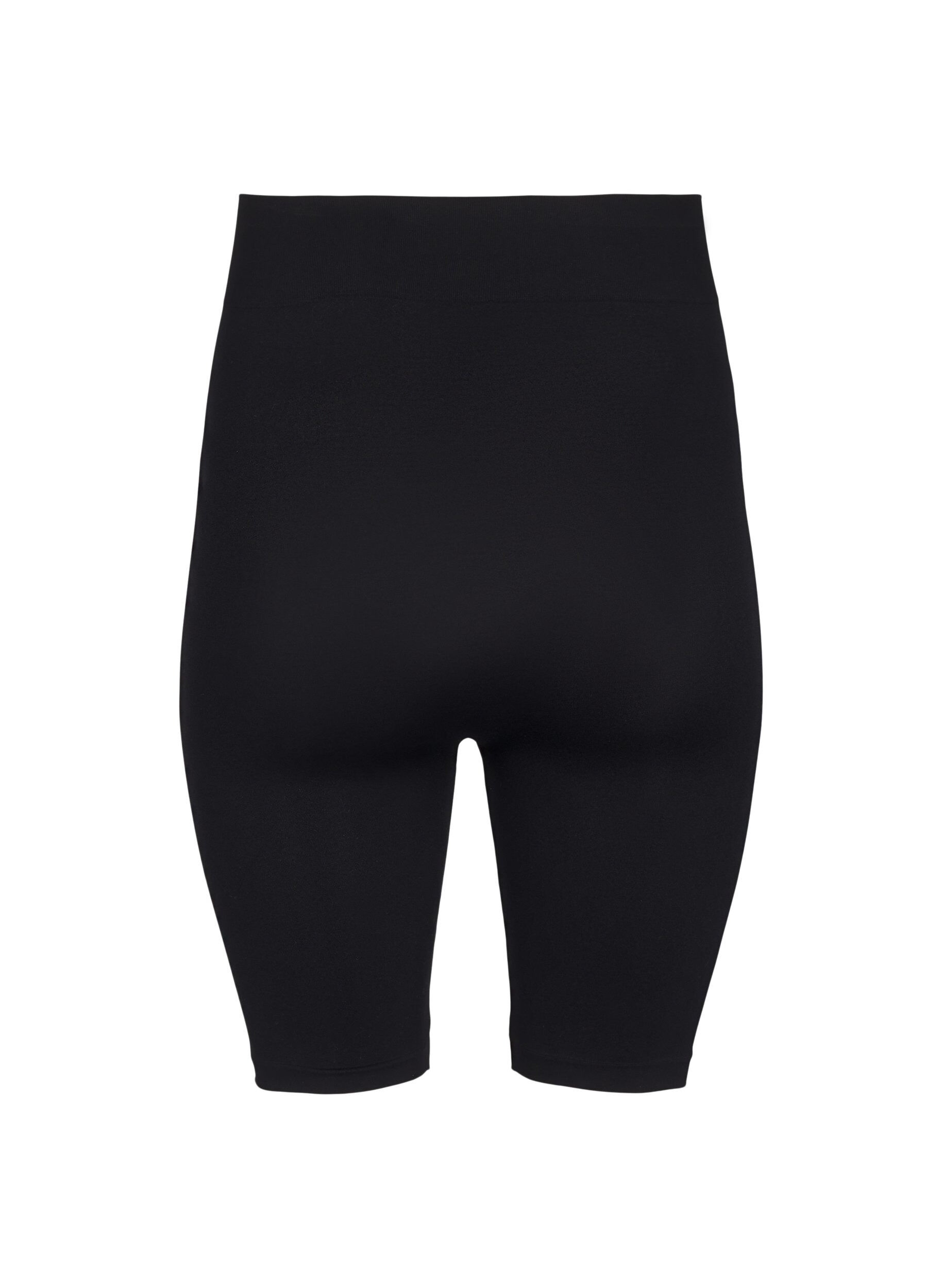 Zizzi Seamless cykelshorts, Sort, Packshot image number 1