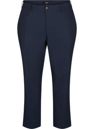 Bukser med høj talje og lige ben, Blå