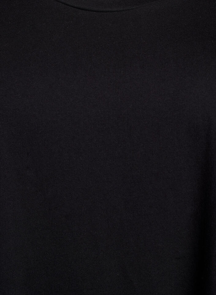 2-pak t-shirt kjole med korte ærmer, Sort, Packshot image number 3