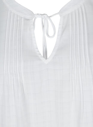 Ærmeløs top med bindedetalje , Bright White, Packshot image number 2