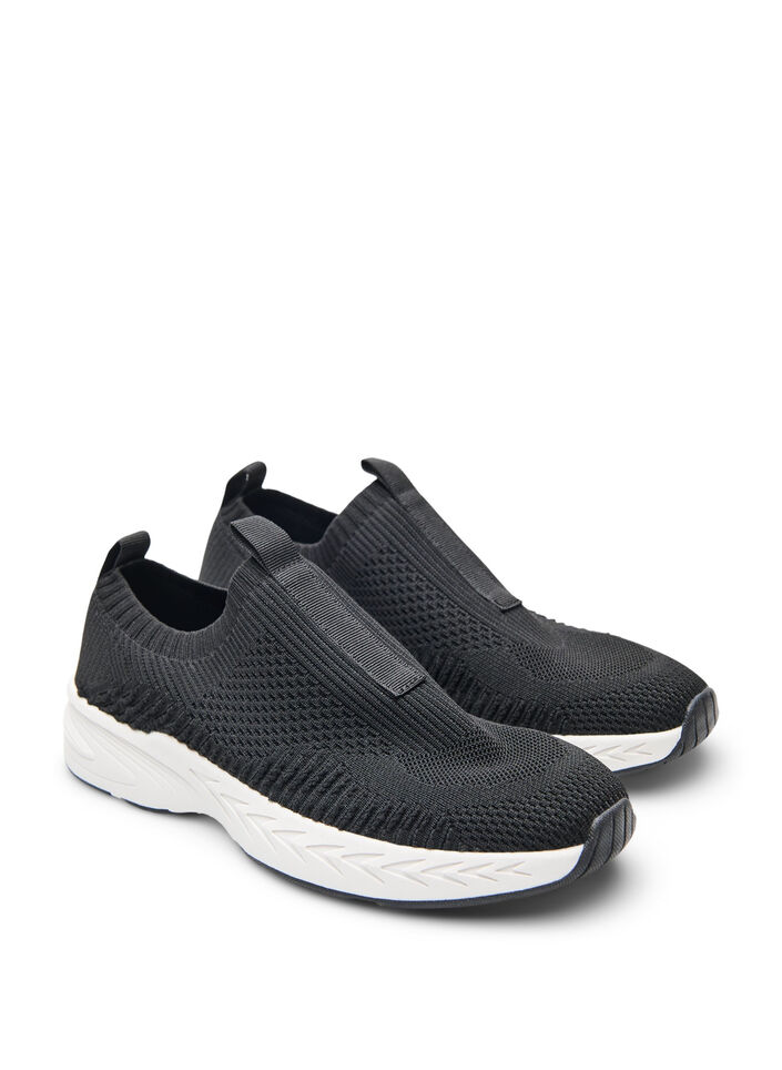 Wide fit - Slip on sneaker, Sort, Packshot image number 1