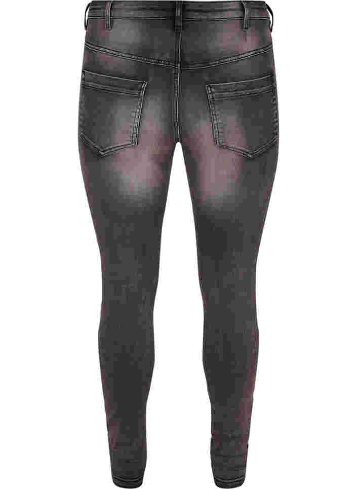 Super slim Amy jeans med høj talje, Dk Grey Denim, Packshot image number 1