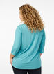Tr&aelig;ningsbluse med 3/4 &aelig;rmer, Bl&aring;, Model image number 2