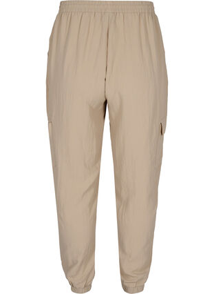 Løse viskose bukser med store lommer, Oxford Tan, Packshot image number 1