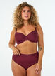 Vatteret b&oslash;jle-bh med blonde og U-ryg, R&oslash;d, Model image number 1