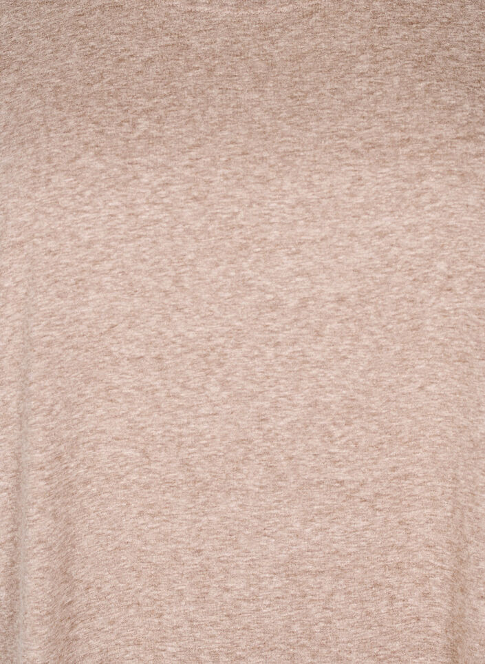 Meleret t-shirt med korte &aelig;rmer, Brun, Packshot image number 2