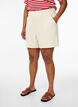 Shorts med lommer og l&oslash;s pasform, Beige, Model image number 3