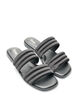 Sandal med polstrede remme, Sort, Packshot image number 1