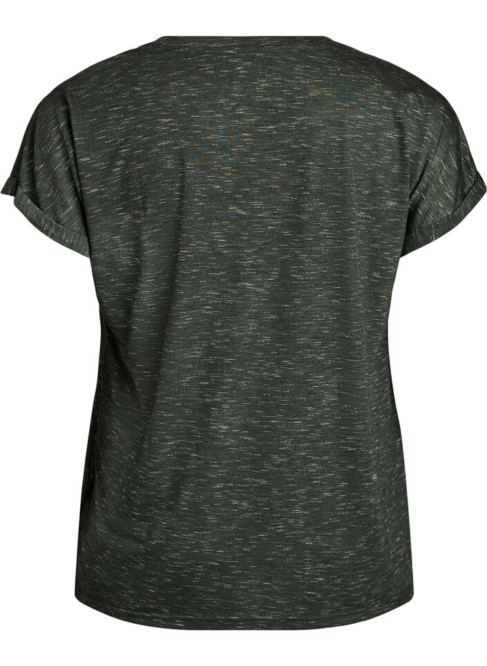 L&oslash;s tr&aelig;nings t-shirt med korte &aelig;rmer, Gr&oslash;n, Packshot image number 1