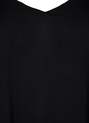Sommerkjole i viskose med stropper, Black, Packshot image number 2