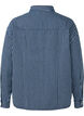 Stribet denimskjorte med brystlommer, Blue Denim Stripe, Packshot image number 1