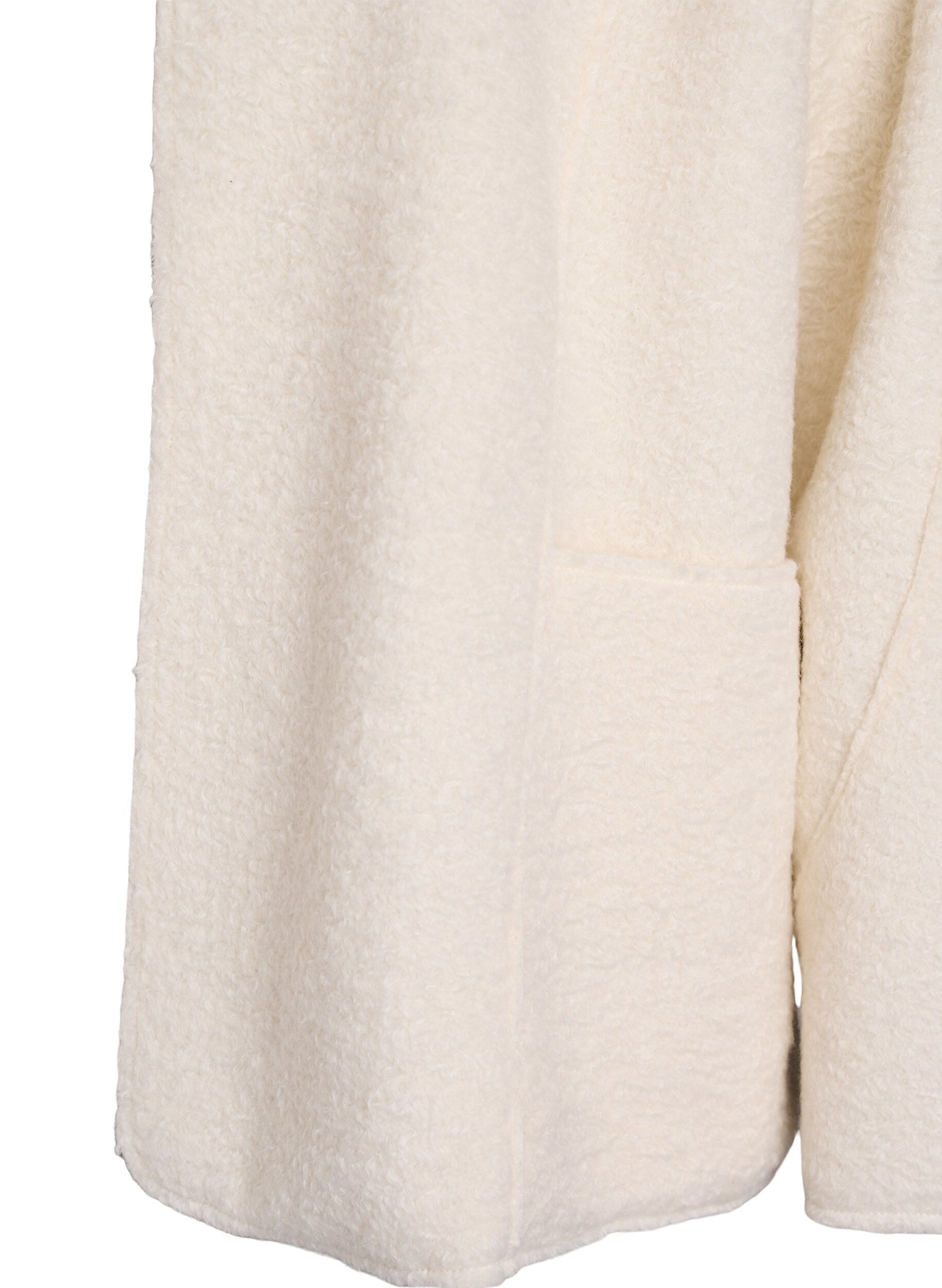 ZizziL&oslash;s cardigan med lommer, Vanilla, Packshot image number 3