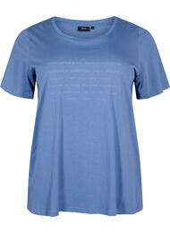 T-shirt med tekst motiv, Moonlight B. W.Navy